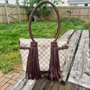 Louis Vuitton Totally PM Damier Azur Revamp with Fringe